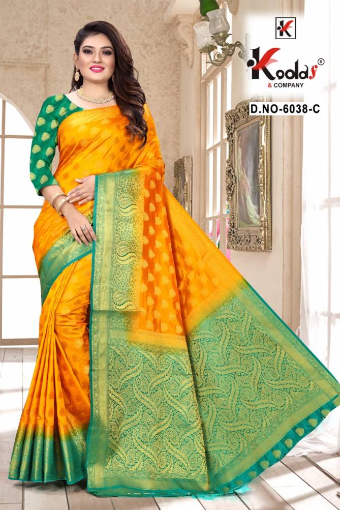 Myra 6038  Latest Fancy Designer Festive Wear Banglory Silk Saree Collection 